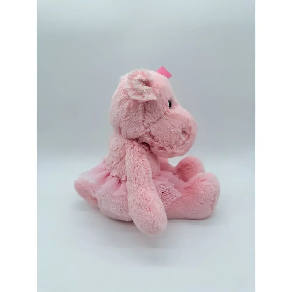 Aurora Pink Hippo Plush Amelia Twinkle Toes Dance Stuffed Toy Soft Rare HTF New